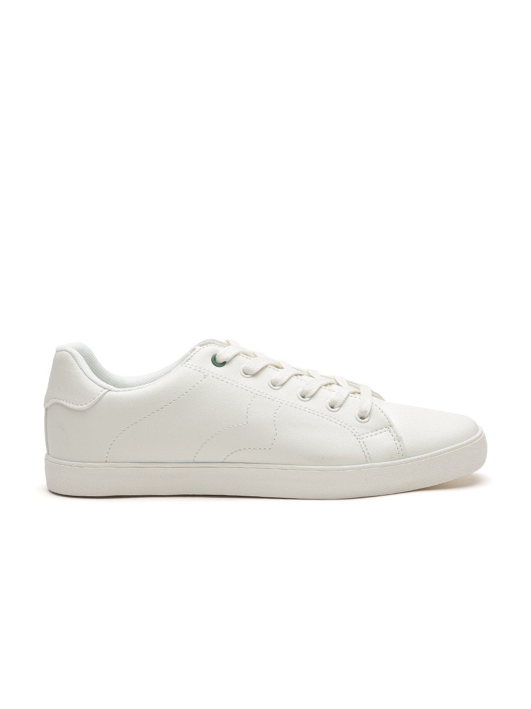 Men White Solid Sneakers - Discount Store