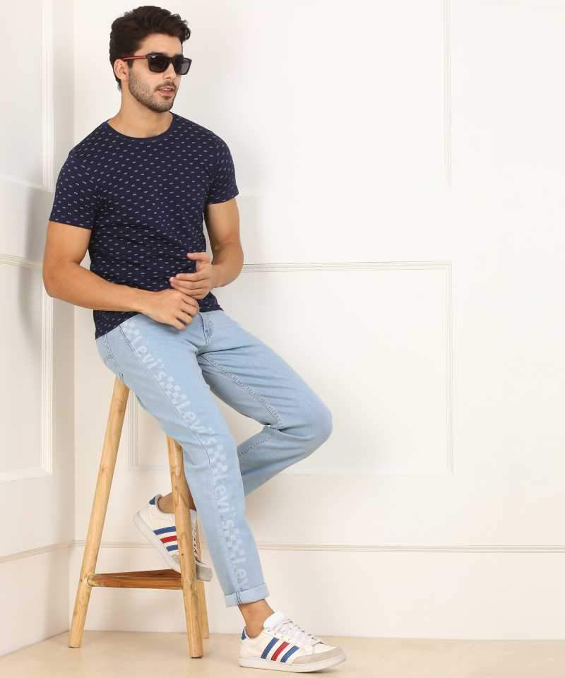 Slim Men Light Blue Jeans-18298-0610 - Discount Store