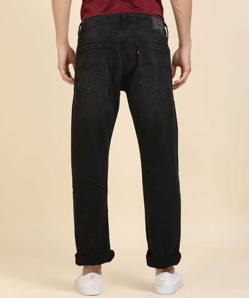 Slim Men Black Jeans-23677-0163