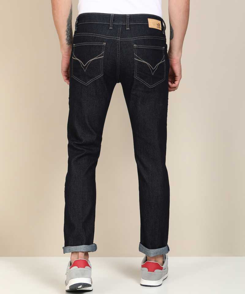 Tapered Fit Men Blue Jeans-FMJNO1036