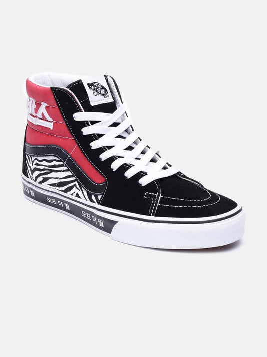 Unisex Black & Pink Colourblocked Sneakers-Vn0a32qg9hw