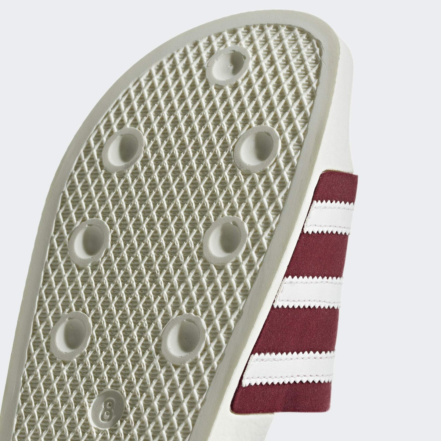 ADILETTE SLIDES COLLEGIATE BURGUNDY / CLOUD WHITE / OFF WHITE - Discount Store