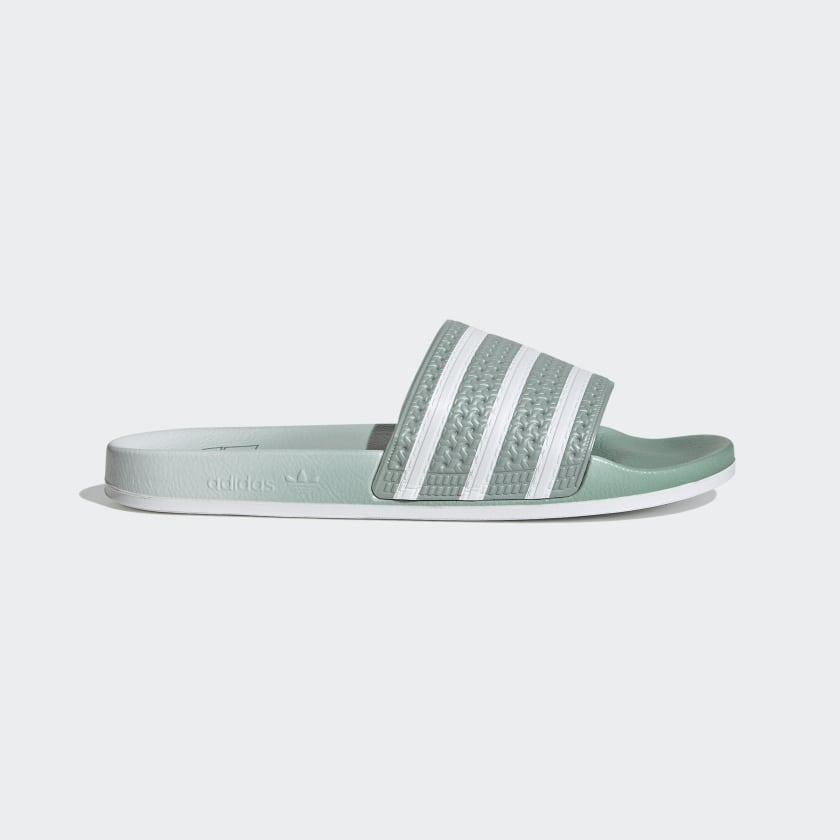 ADILETTE SLIDES Hazy Green Cloud White Hazy Green Fy5839