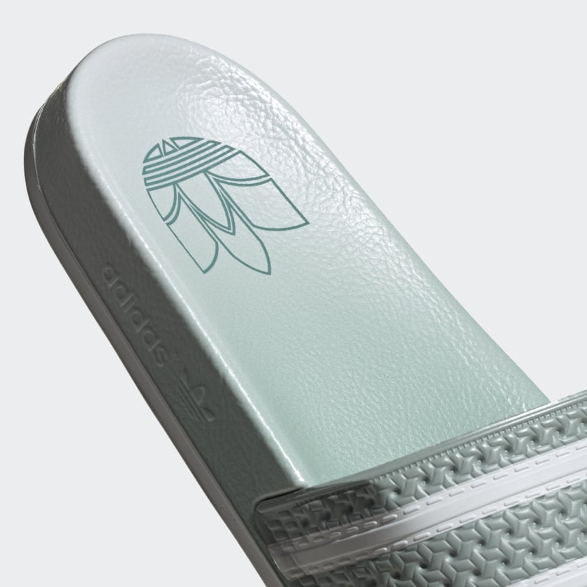 ADILETTE SLIDES Hazy Green / Cloud White / Hazy Green-Fy5839