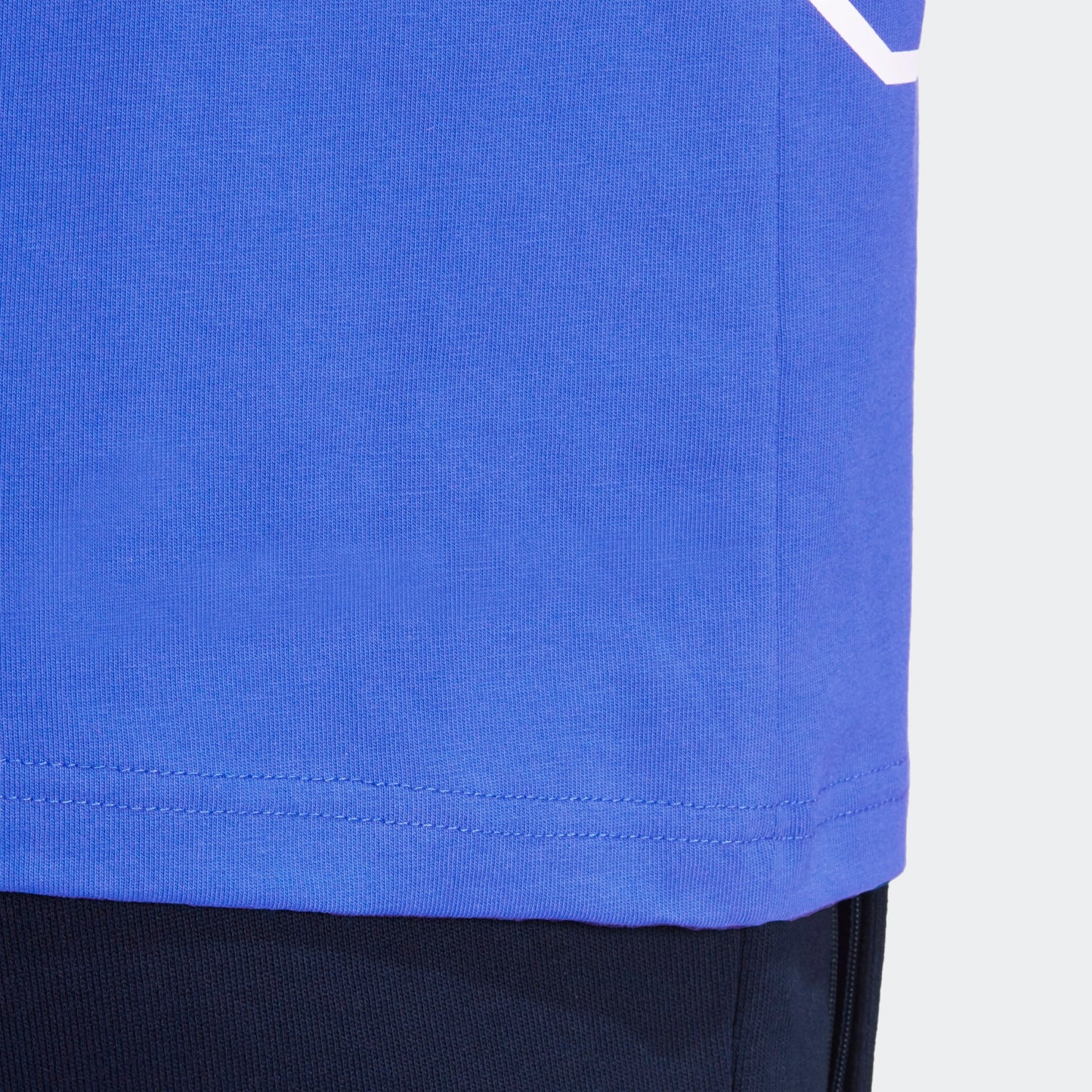 BIG TREFOIL OUTLINE TEE Royal Blue / White-GE6231