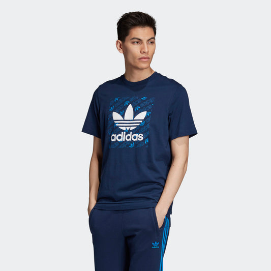 MONOGRAM SQUARE TEE COLLEGIATE NAVY