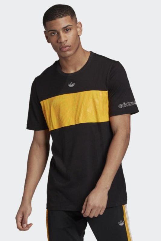PANEL TREFOIL TEE Black-Gd5806