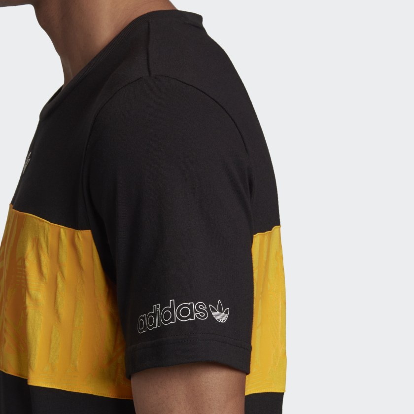 PANEL TREFOIL TEE Black-Gd5806