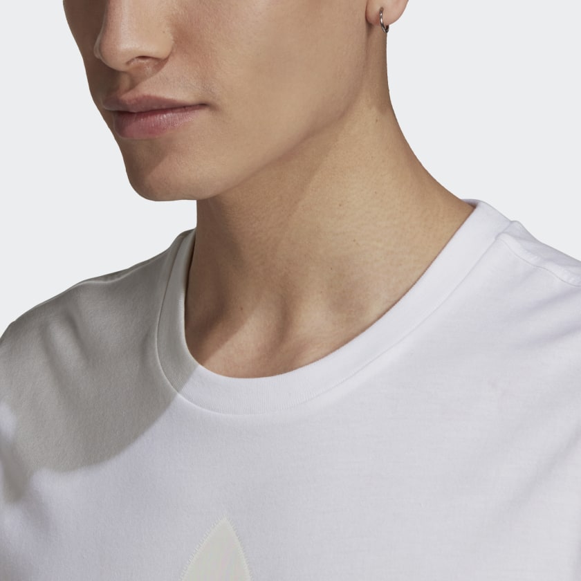 TREFOIL HOLOGRAPHIC TEE White-Gm3269