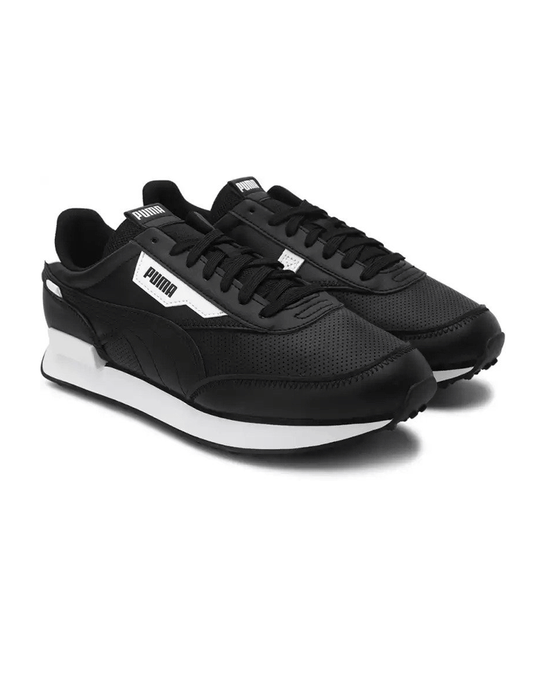 Future Rider Contrast Sneakers For Men (Black)-37476302