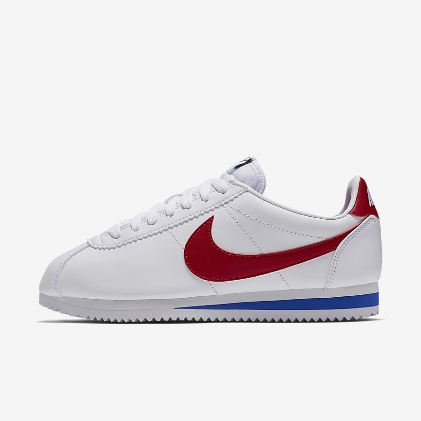 Cortez Leather Lace-Up Casual Shoes-807471103