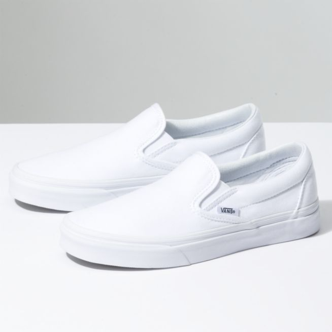 vans slip-on white