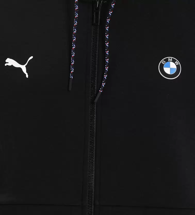 BMW MMS Hooded Sweat Full Sleeve Solid Men Casual Jacket-596097 01