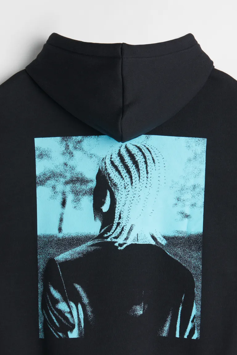 Relaxed Fit Hoodie-1019679035