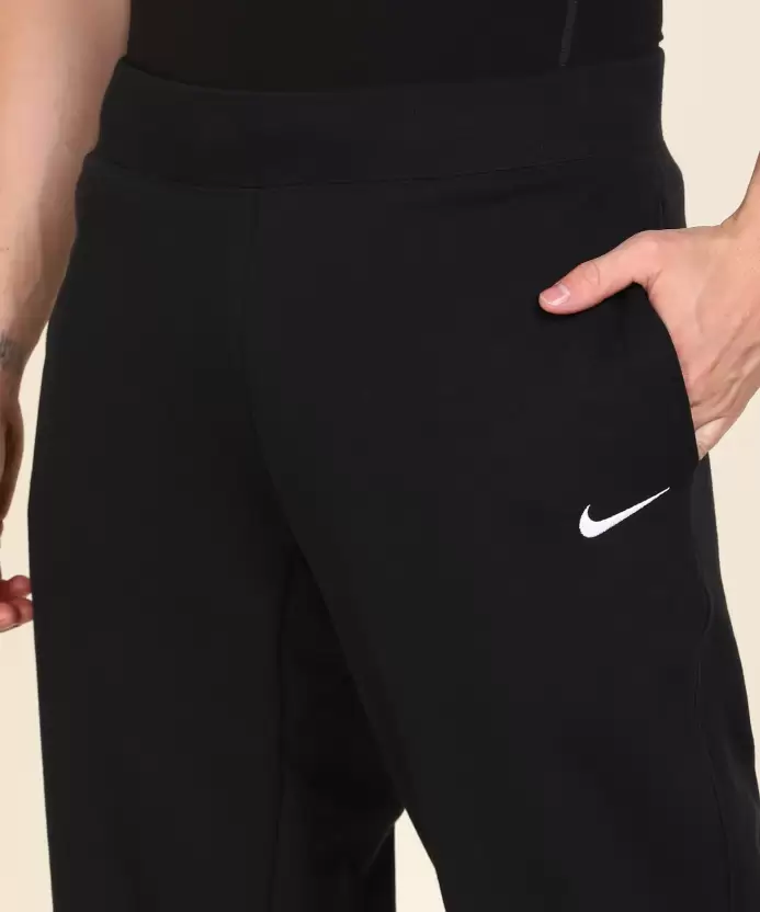 Men Solid Black Track Pants-Cz2855-010