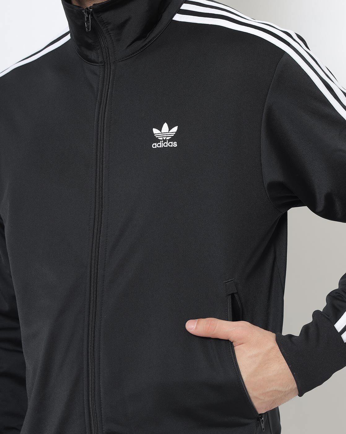 Logo Print Zip-Front Jacket-Gn3521