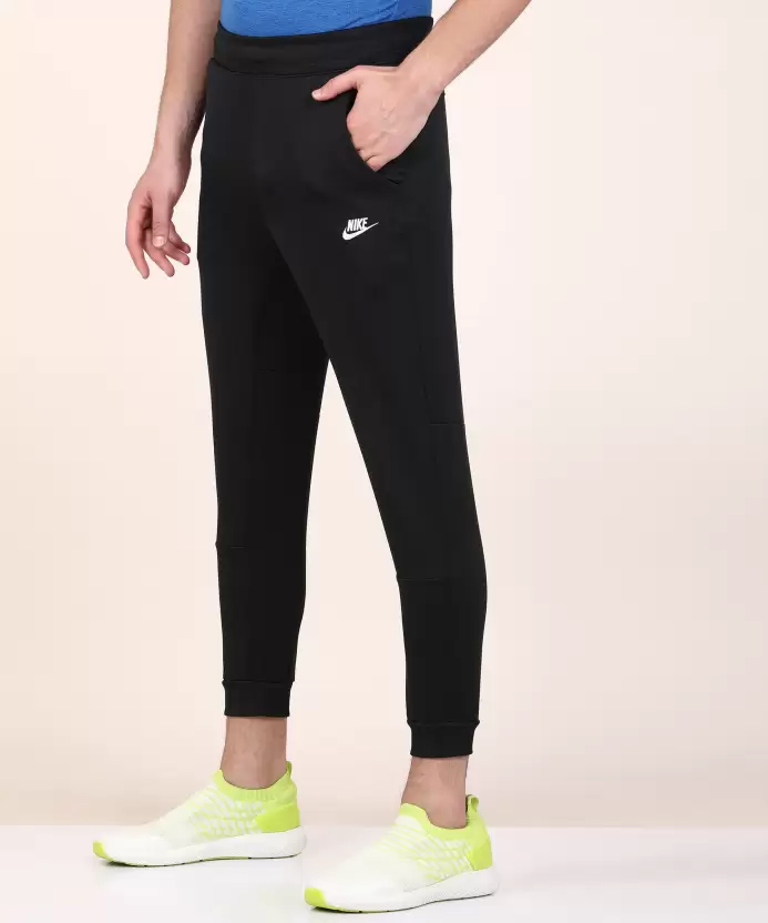 Men Solid Black Track Pants-Da0008-010