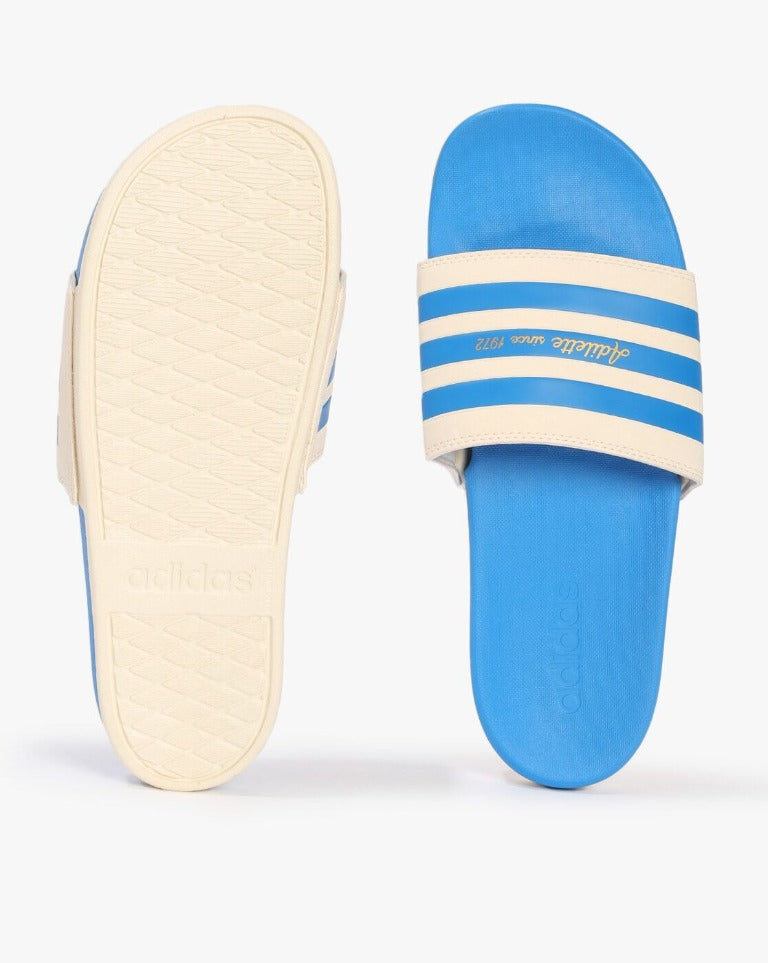 Adidas discount striped sliders