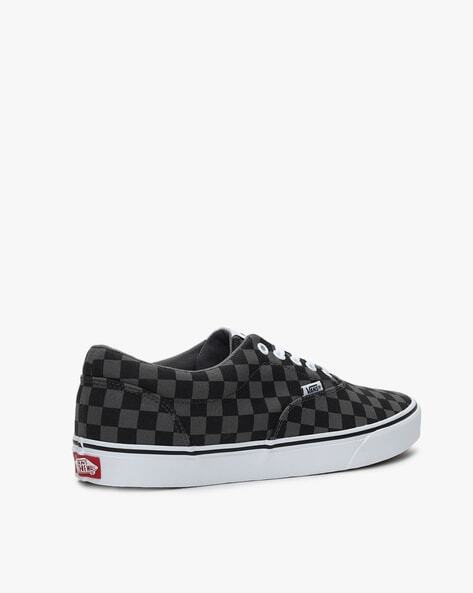 Checked Panelled Lace-Up Casual Shoes-VN0A3MTFEO