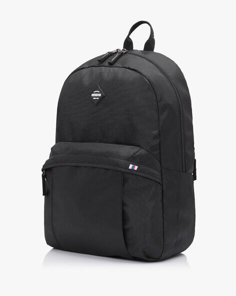 Textured Backpack with Zip Pocket-AMT RUDY BACKPACK 01