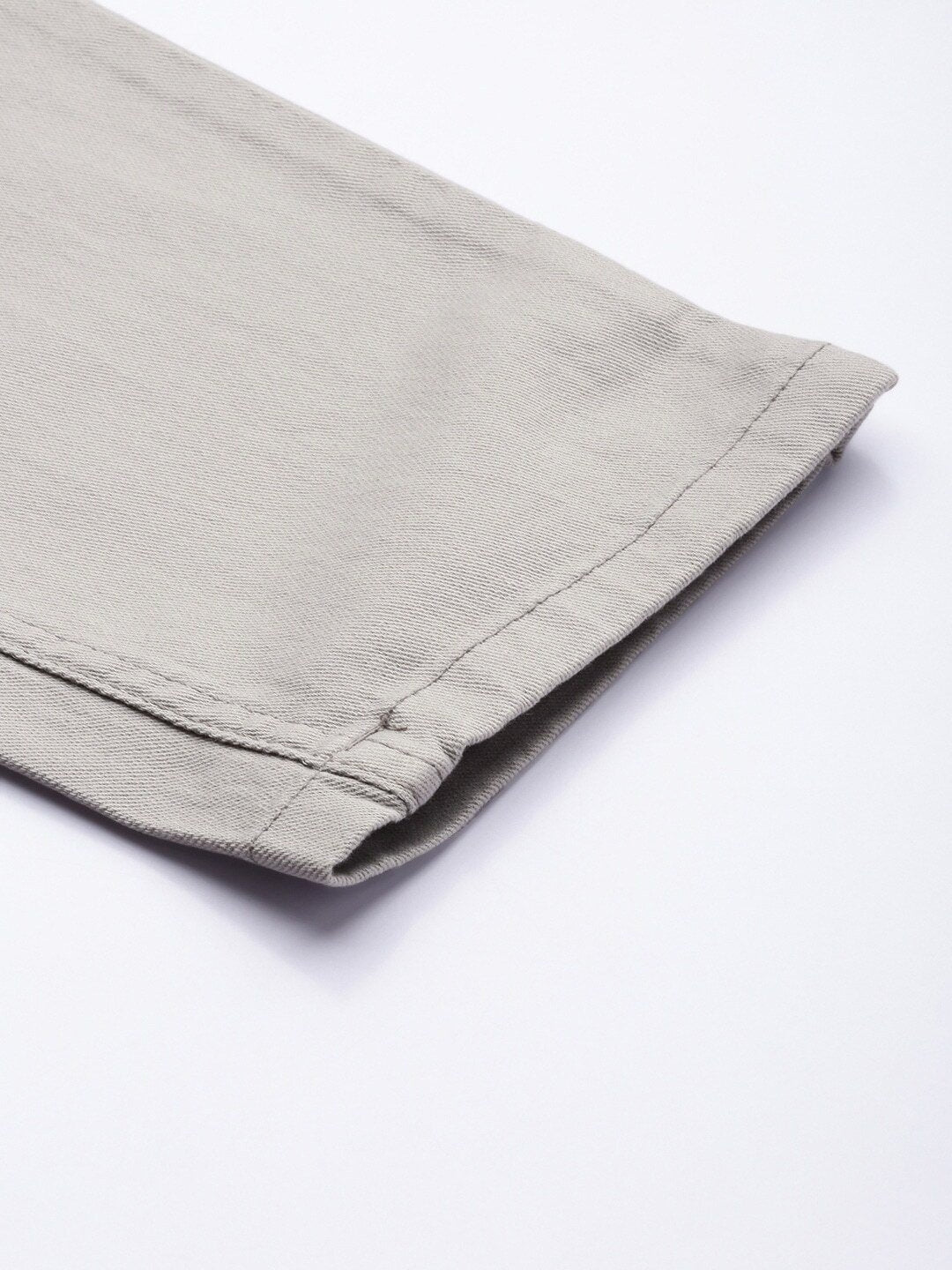 Men Grey Solid Chinos Trousers-13859102