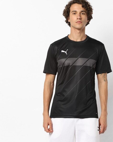 Graphic Print Crew-Neck T-shirt-656465-06