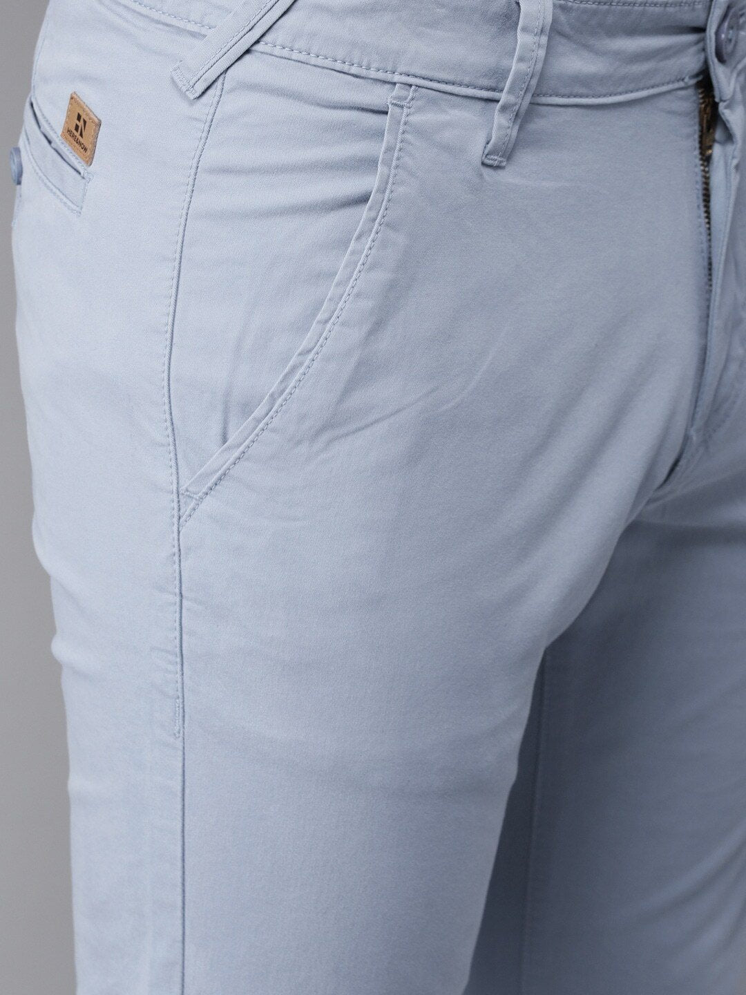 Men Blue Slim Fit Chinos-8890405