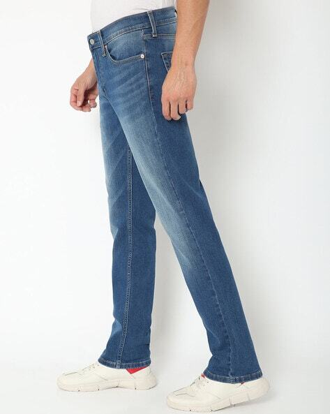 Washed Slim Fit Jeans-18298-1021