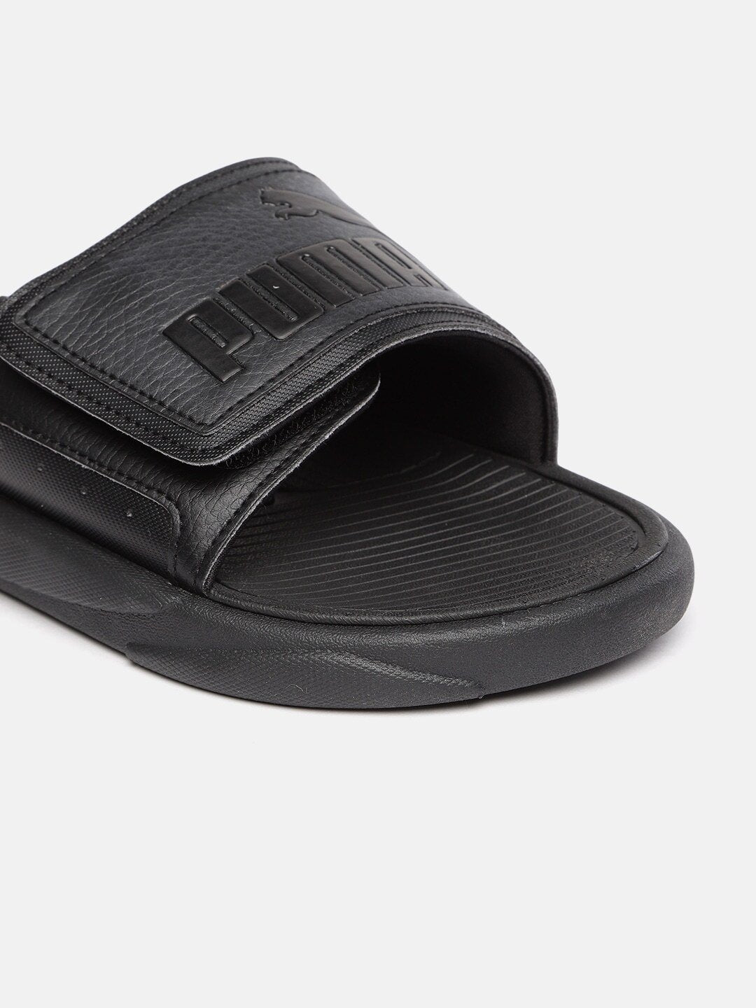 Unisex Black Self-Design Royalcat Comfort Sliders-37228004