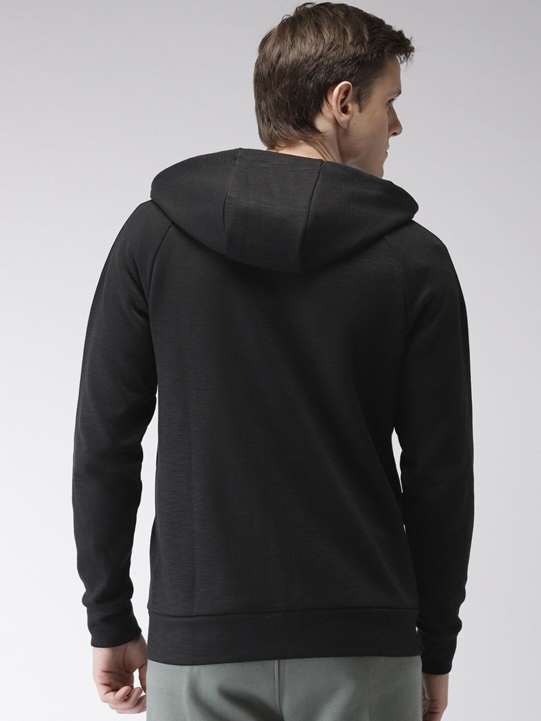 Nike Men Black Standard Fit AS M NSW OPTIC HOODIE FZ Sporty Jacket-928476-011