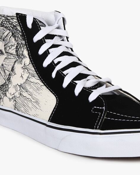 SK8-HI Graphic Print High-Top Lace-Up Casual Shoes-Vn0a4u3cwt8