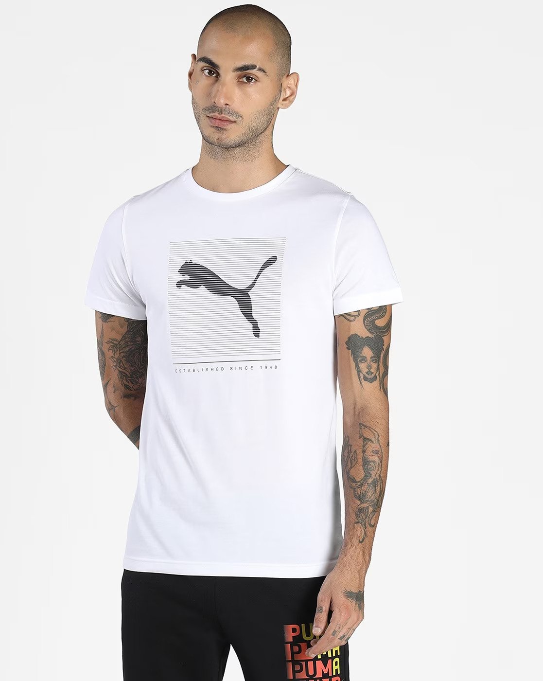 Graphic Print Crew-Neck T-shirt-847828 02 – Discount Store