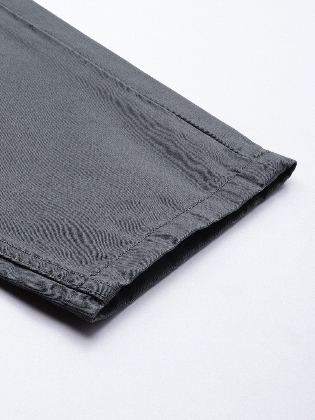 Men Grey Regular Fit Solid Chinos-11201662