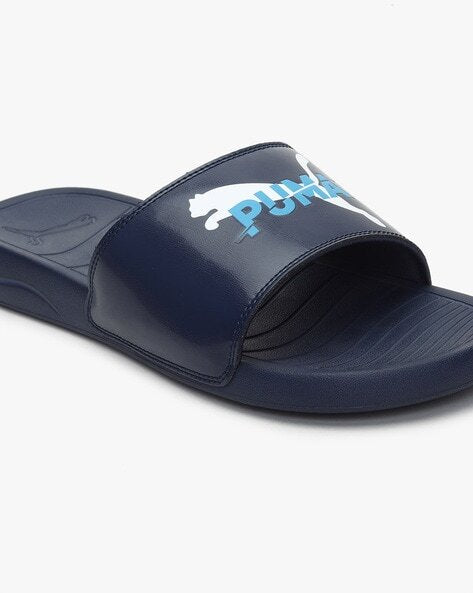 Textured Flip-Flops with Logo Branding-37477802