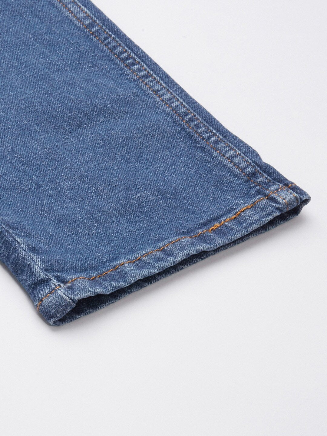 Men Blue 512 Slim Tapered Fit Heavy Fade Mid-Rise Stretchable Jeans-36087-0513