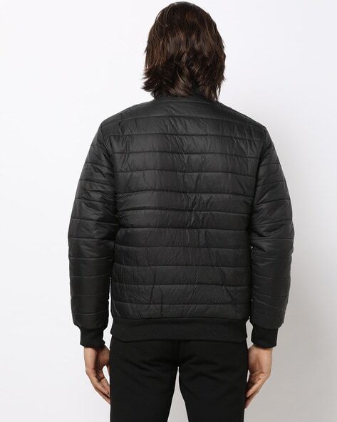 Quilted Zip-Front Jacket with Pockets-11116AJ