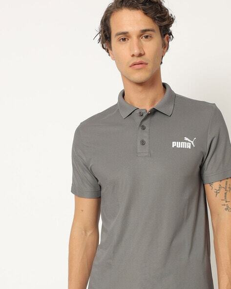 Plique Polo T-shirt with Cutaway Collar-588538 06