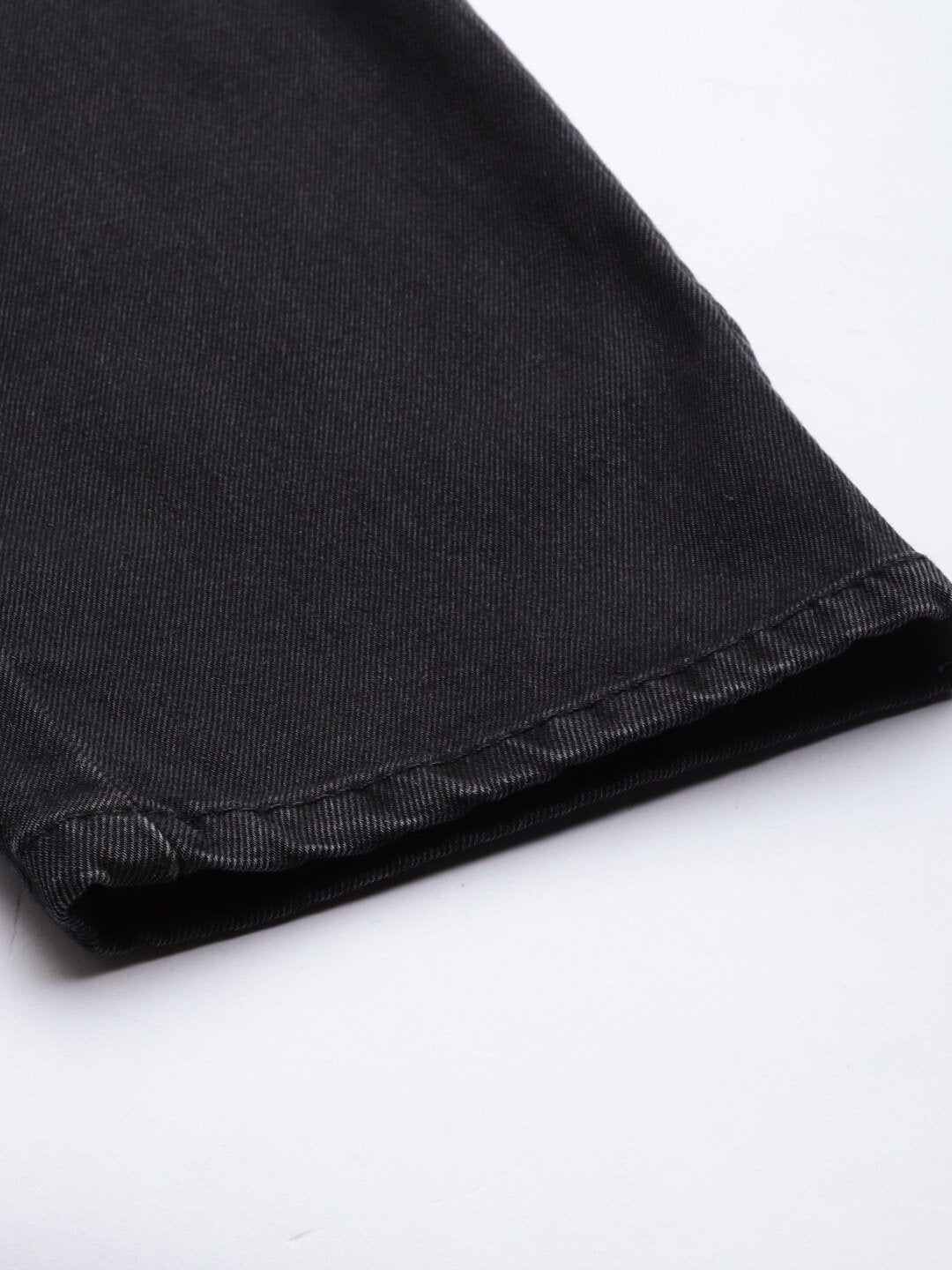 Men Black Slim Fit Mid-Rise Light Fade Jeans-36087-0514