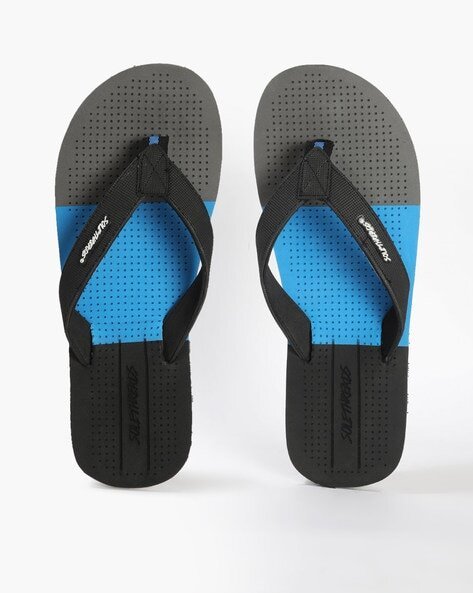 Moz Perforated Thong-Strap Flip-Flops
