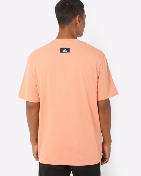 Brand Logo Print Crew-Neck T-shirt-Ha8544