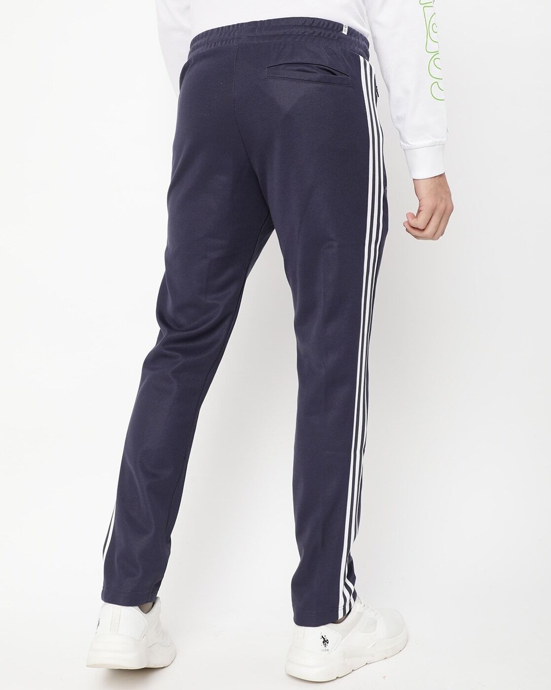 Slim Fit Track Pants with Insert Pockets-Hb9439