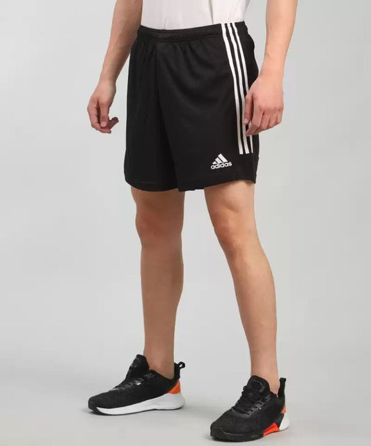 Solid Men Black Sports Shorts-Hc1836