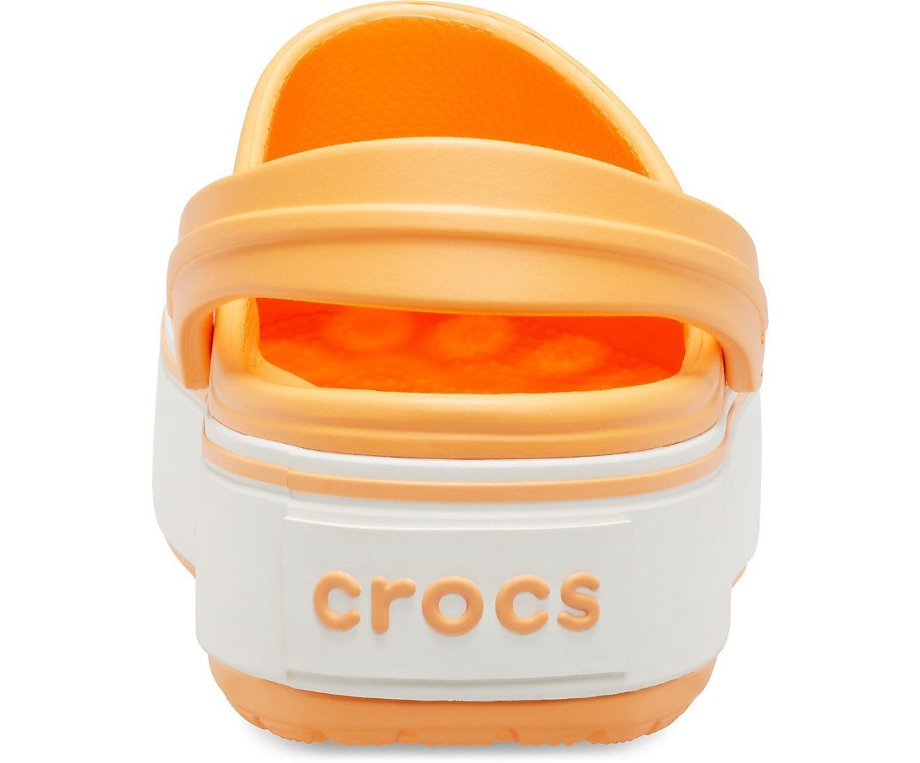 Crocband Platform Cantaloupe/White Unisex Clog-20543482s - Discount Store