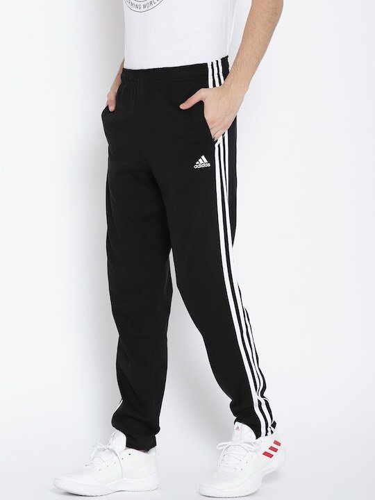 Men Black Essentials SJ 3S Track Pants-Ce6552-