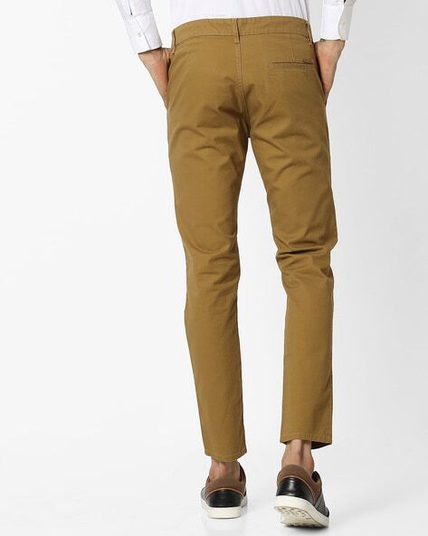 Slim Fit Flat-Front Chinos-2201