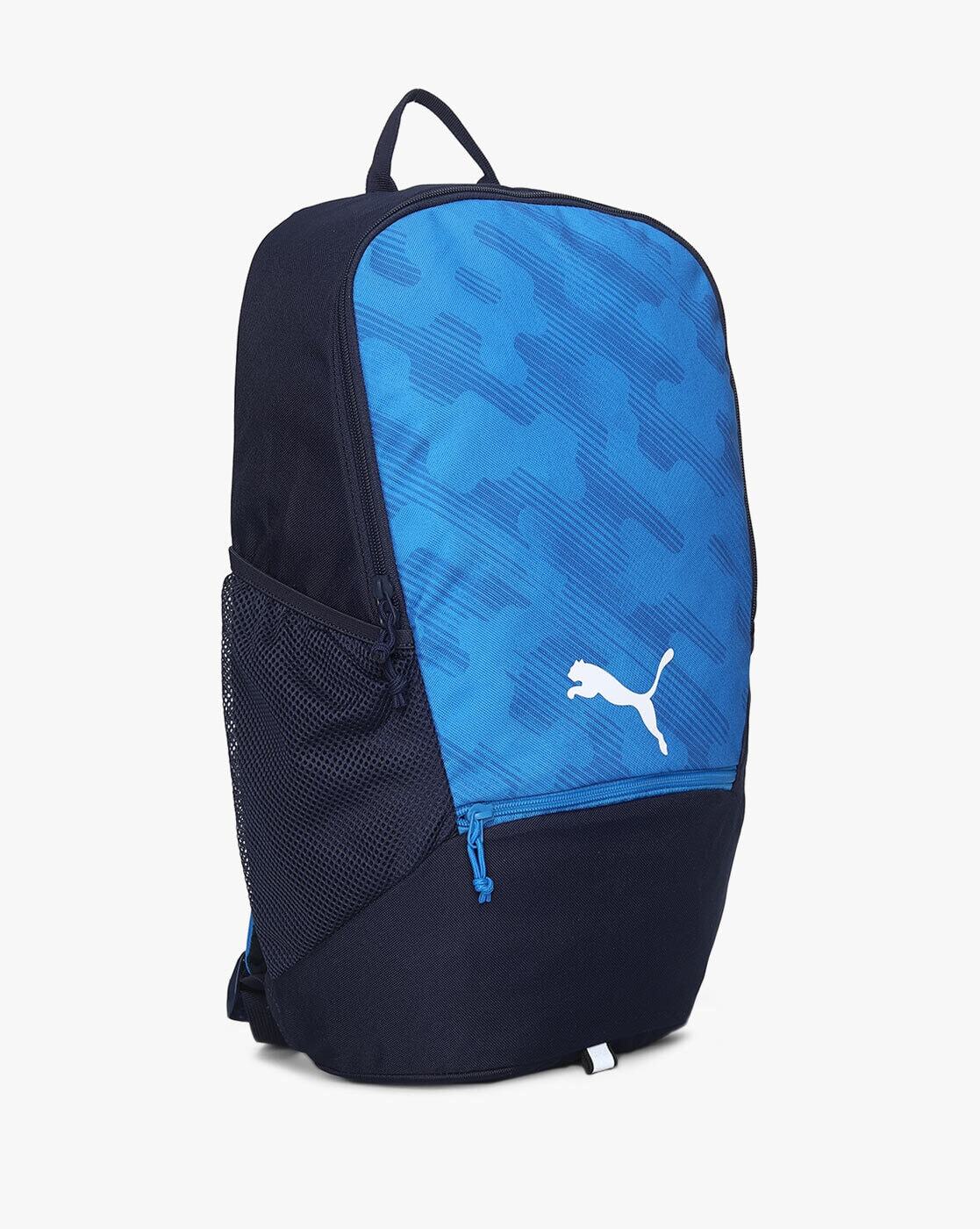 Logo Print Backpack with Adjustable Straps-07859802