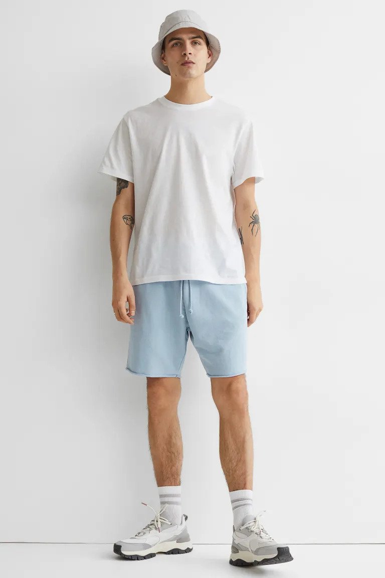 Regular Fit Sweatshirt shorts-0967417019