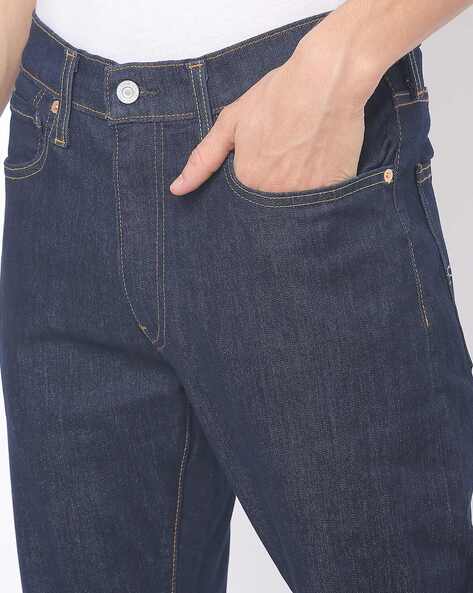 Mid-Rise Tapered Fit Jeans-36087-0231