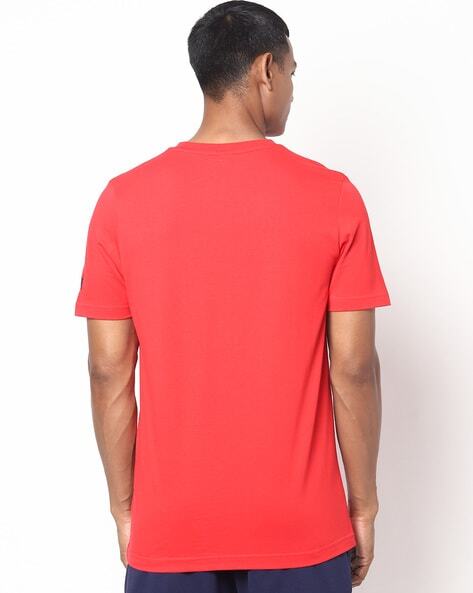 Red Bull Racing Logo Print Crew-Neck T-shirt-76313006