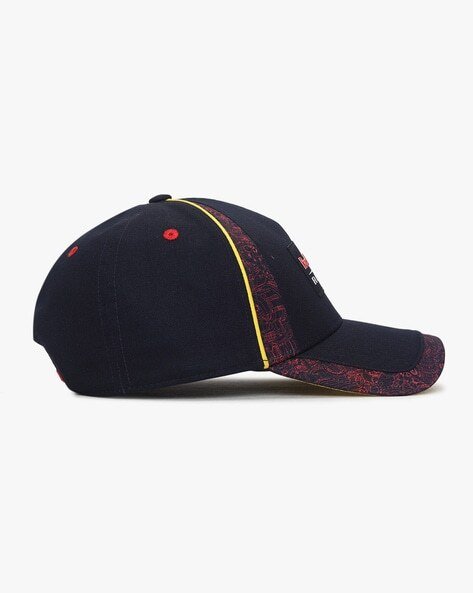 Panelled Baseball Cap with Printed Applique-02349401